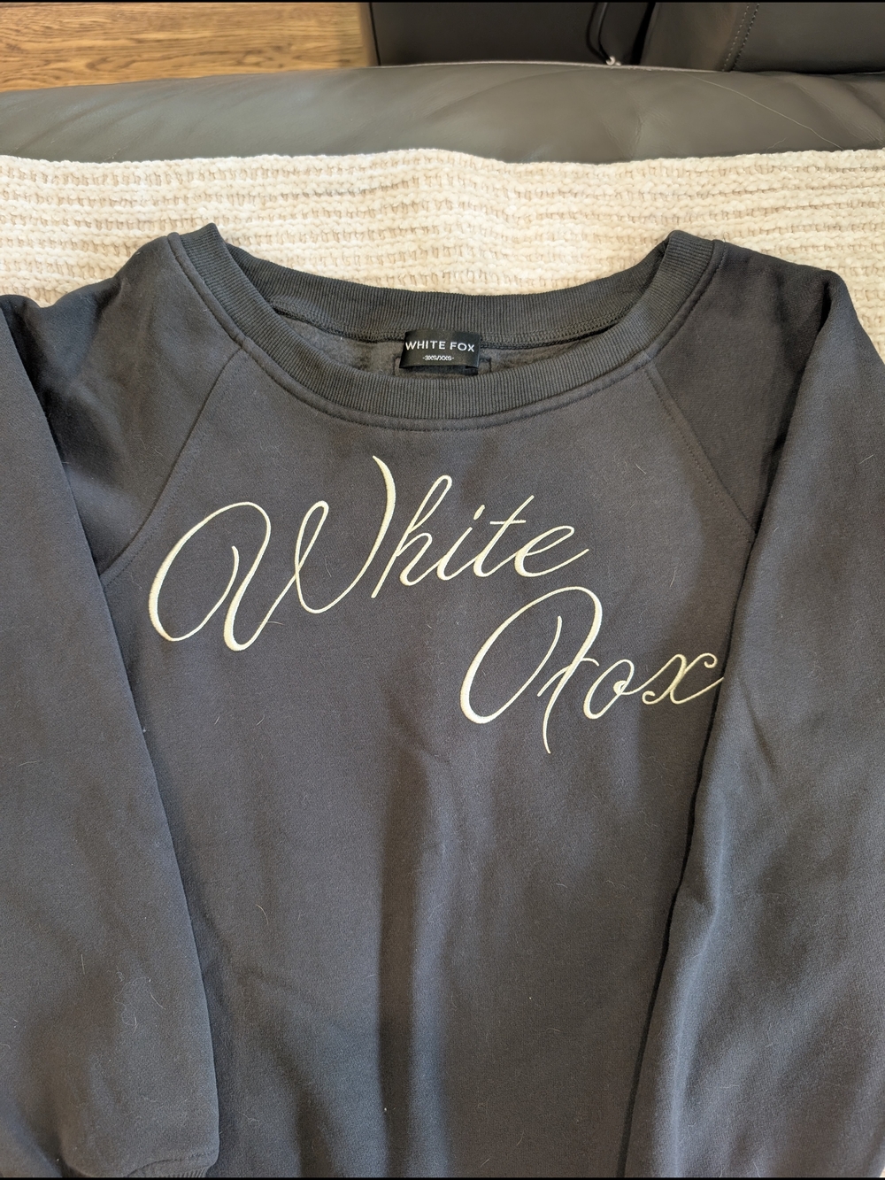 White Fox Lucky Thirteen Elsa Off Shoulder Sweater